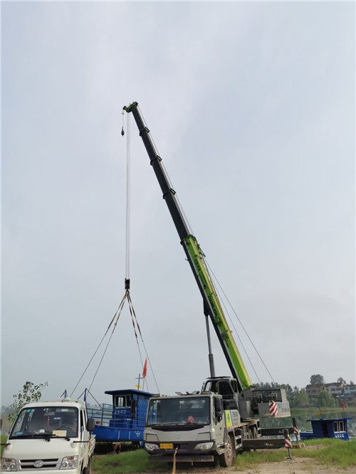 武清区桥梁建设吊装案例